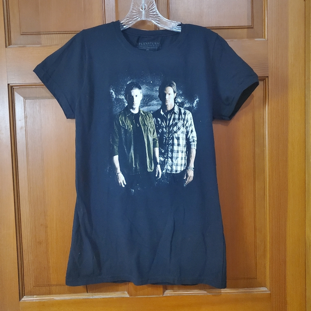 Warner Bros Supernatural TV Series Sam Dean Winchester  Women's Cotton Tshirt